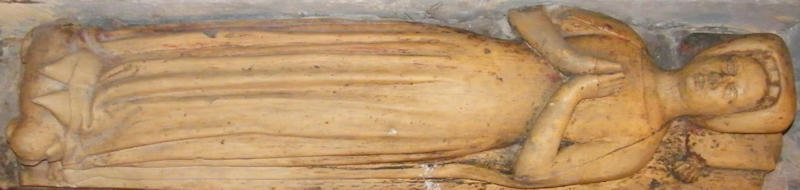 Kirklington - St Michael Elizabeth Musters wife of Alex Mowbray 1368